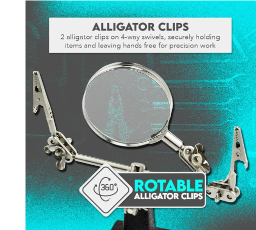 Helping Hands Soldering Station with Magnifying Glass